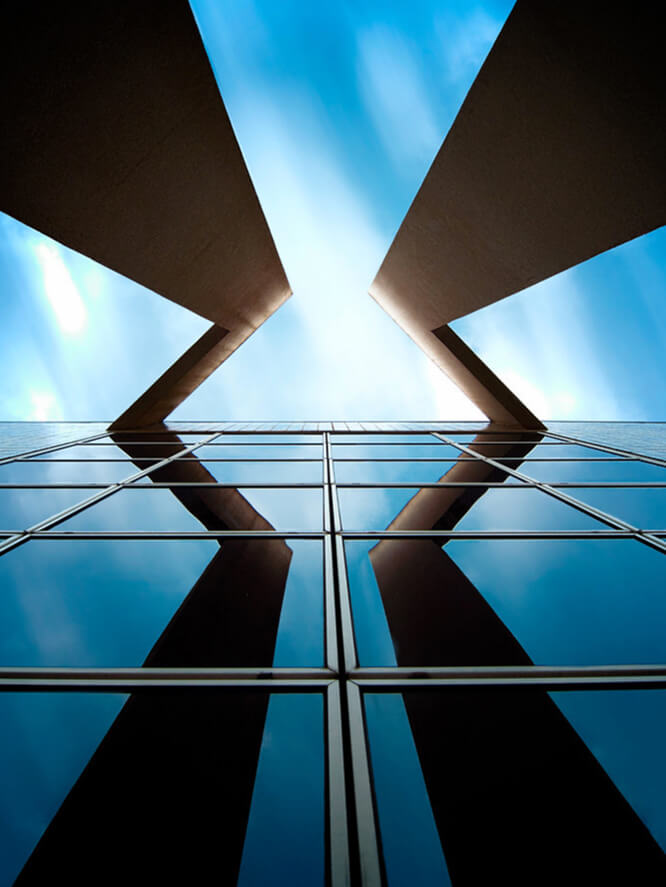 Bold Geometry abd superb reflection in Garbejaire Sophia Antipolis