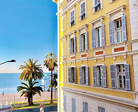 Architecture details in Nice French Riviera