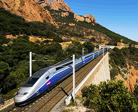 French Riviera train