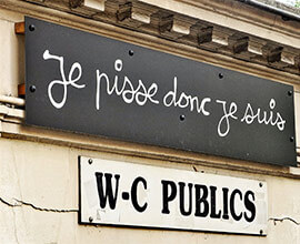 French Riviera Public restroom