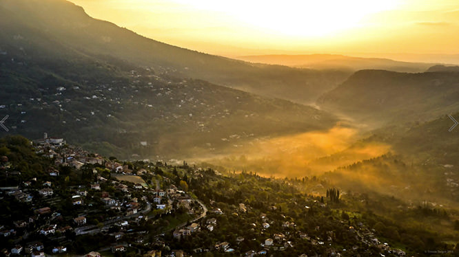 Sunrise at Pont du Loup French Riviera