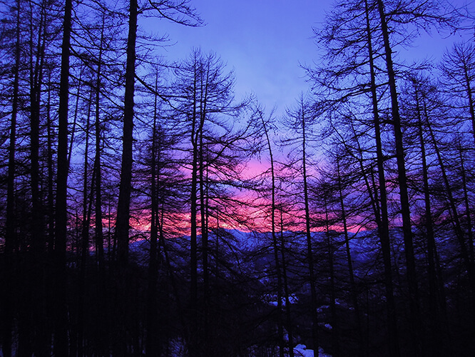 Valberg sunset French Riviera