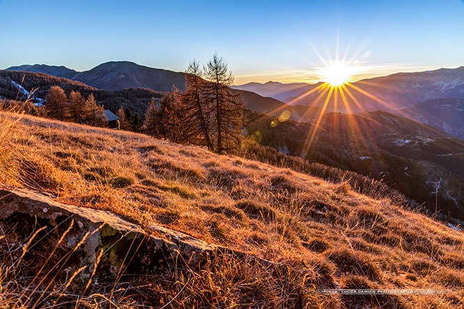 Sunset in Valberg French Riviera