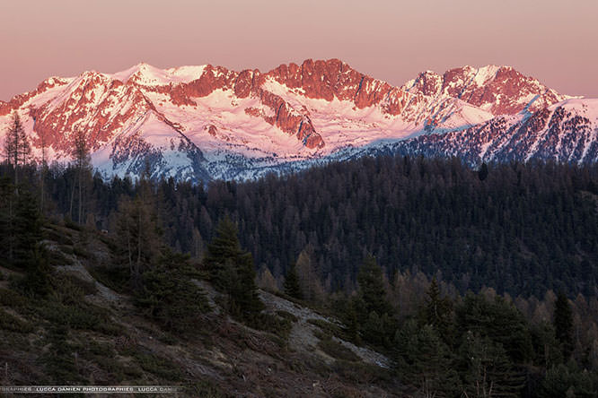 Illuminated Mountains of Valberg