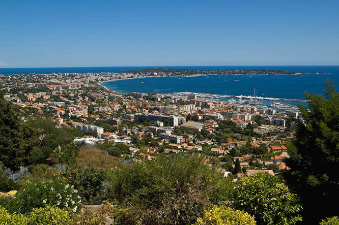 View of Golfe Juan from Vallauris, French Riviera