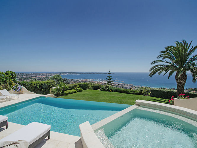 View on the Port of Golfe Juan from Vallauris, French Riviera