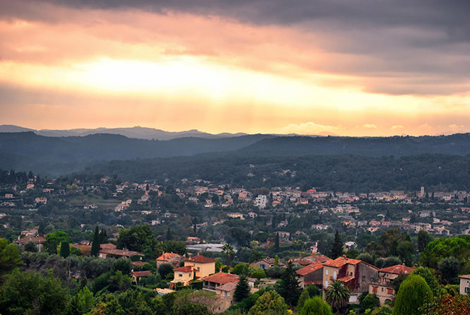 Evening at Vence, French Riviera