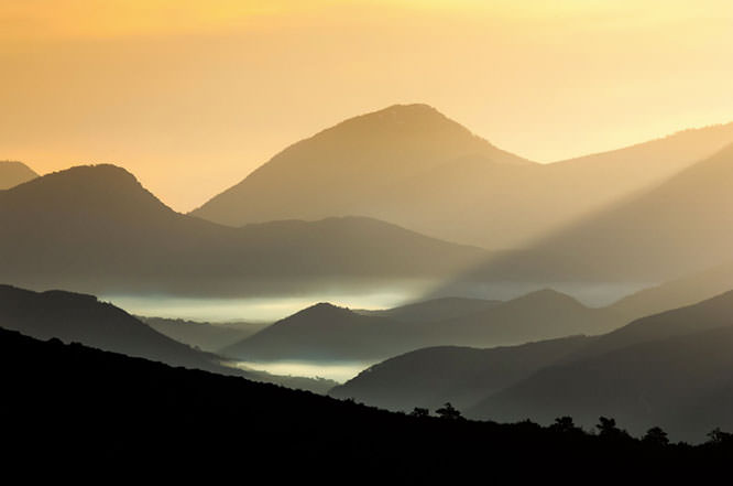 Morning view in the gorges du Verdon