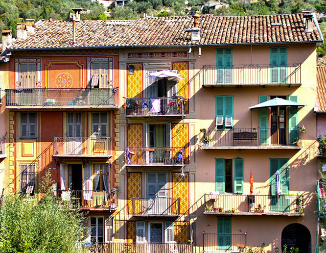Facades in Sospel