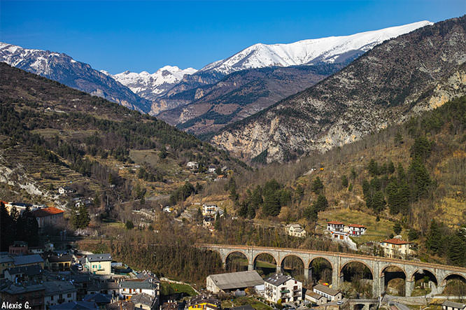 View on Italy from Tende Alpes Maritimes