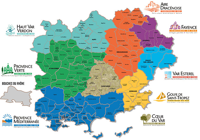 Map of the Var