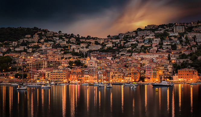 Sunset in Villefranche-sur-mer