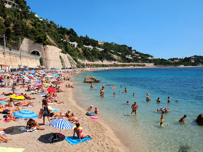 Villefranche-sur-Mer beach, French Riviera