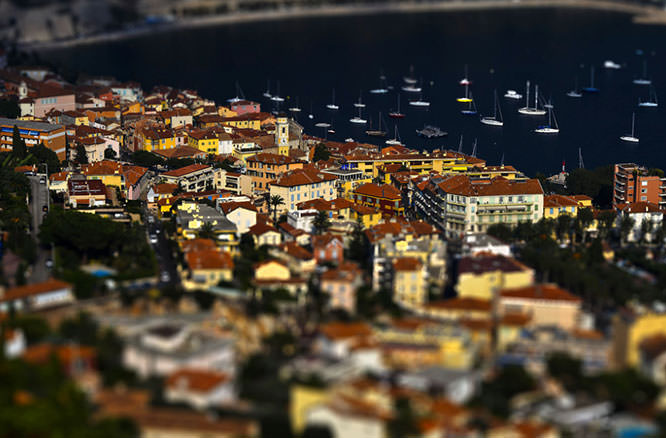 Villefranche-sur-Mer Tilt Shift, French Riviera