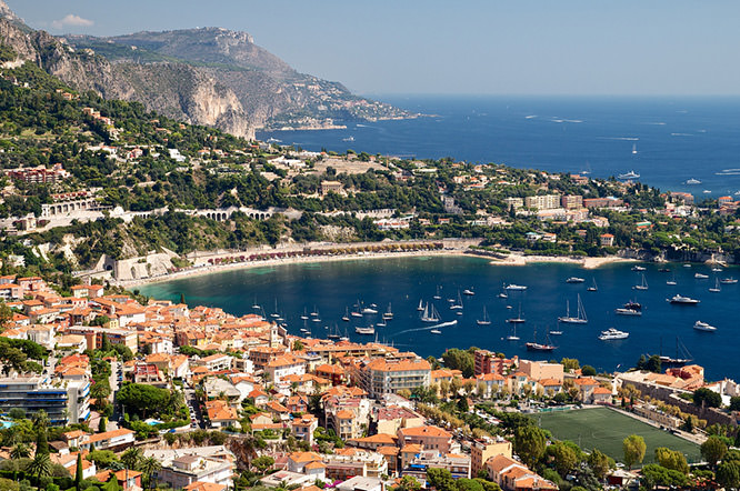 View from Fort du Mont Alban French Riviera