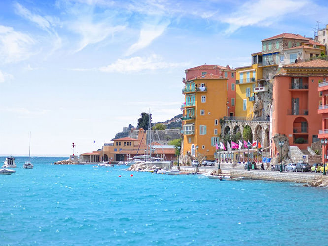 The village of Villefranche-sur-Mer French Riviera