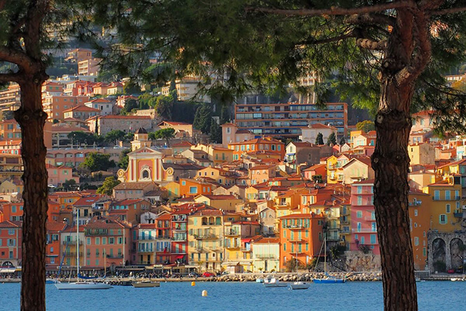 Colorful Villefranche-sur-Mer French Riviera