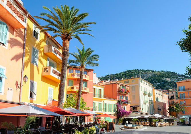 Villefranche-sur-Mer Market square French Riviera