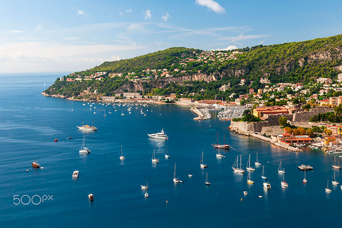 Cap de Nice from Villefranche-sur-Mer French Riviera