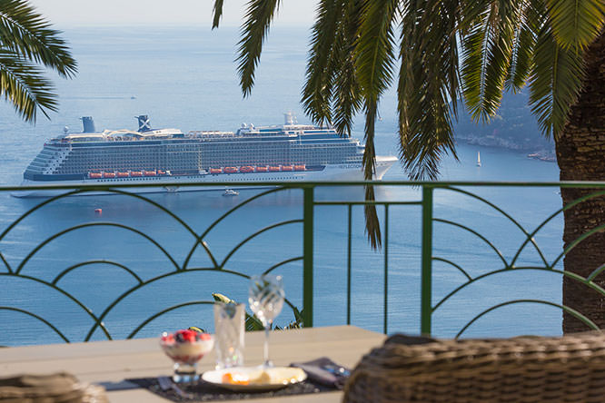 View on the Bay of Villefranche-sur-mer