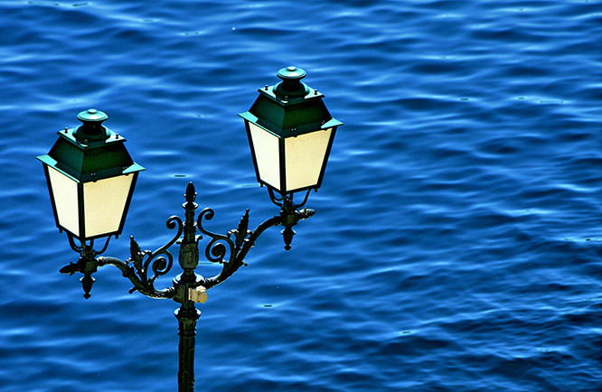 Street lamp in Villefranche-sur-mer