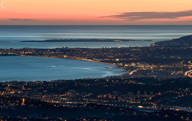 Villeneuve-Loubet from the Mont Chauve French Riviera