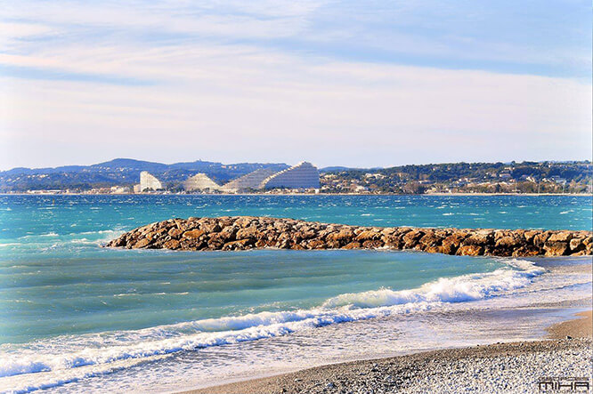 Beach in Villeneuve-Loubet