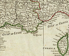 Map of French Riviera