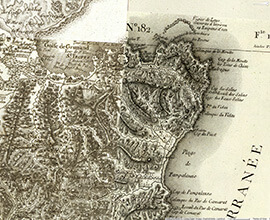 Map of French Riviera