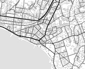 Map of Juan-les-Pins French Riviera