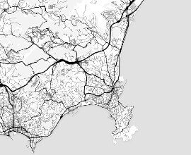 Map of Antibes French Riviera