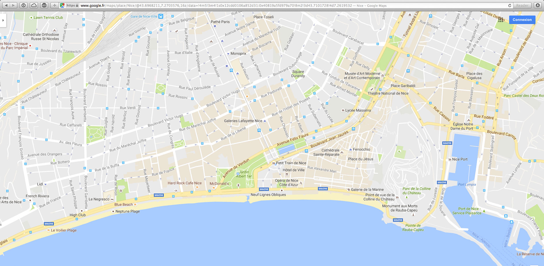 Map of Nice